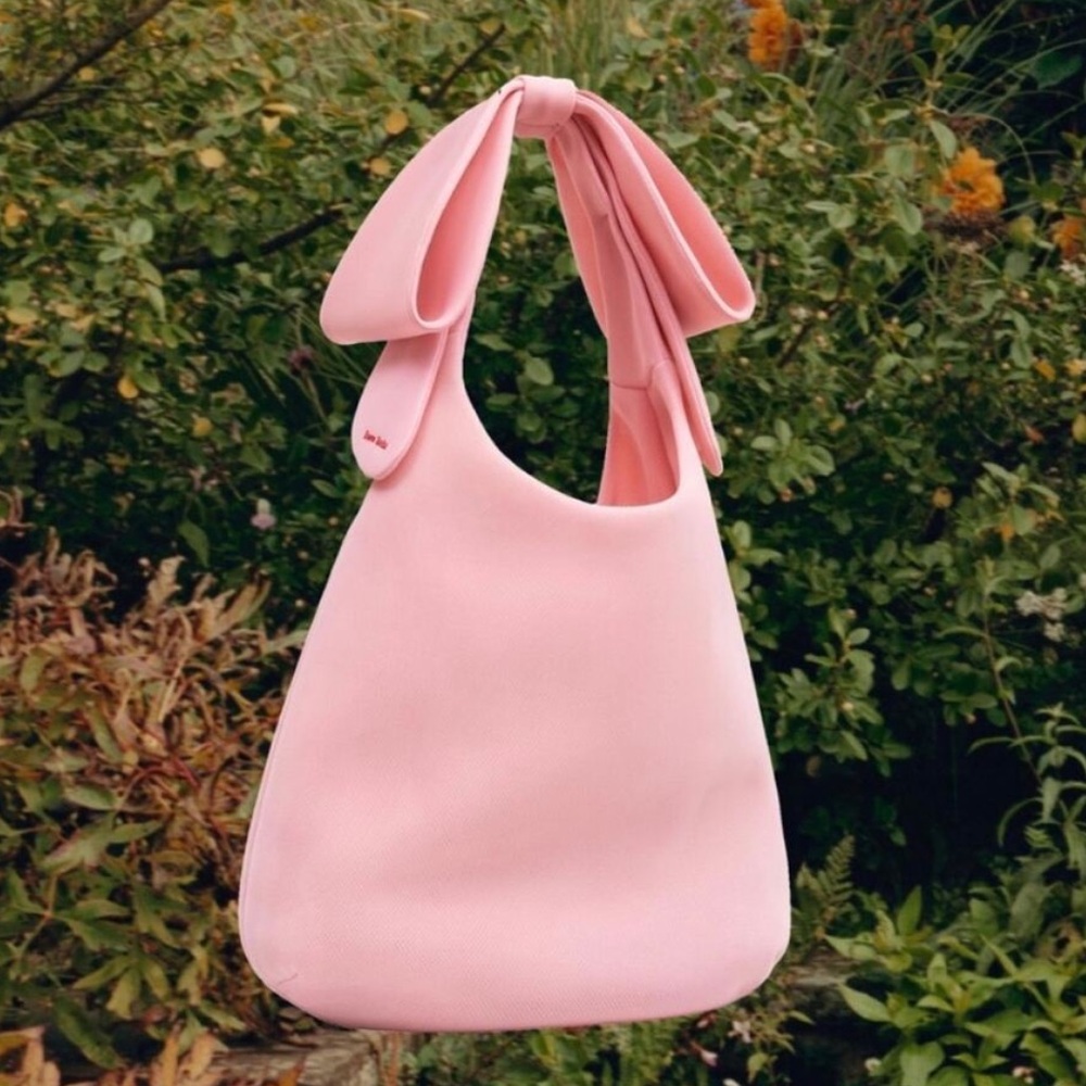 H&M Simone Rocha X Large Pink Bow Tote Bag Purse Limited Collab